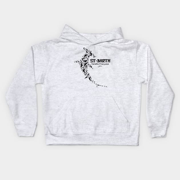 St. Barth, French Caribbean Kids Hoodie by jcombs